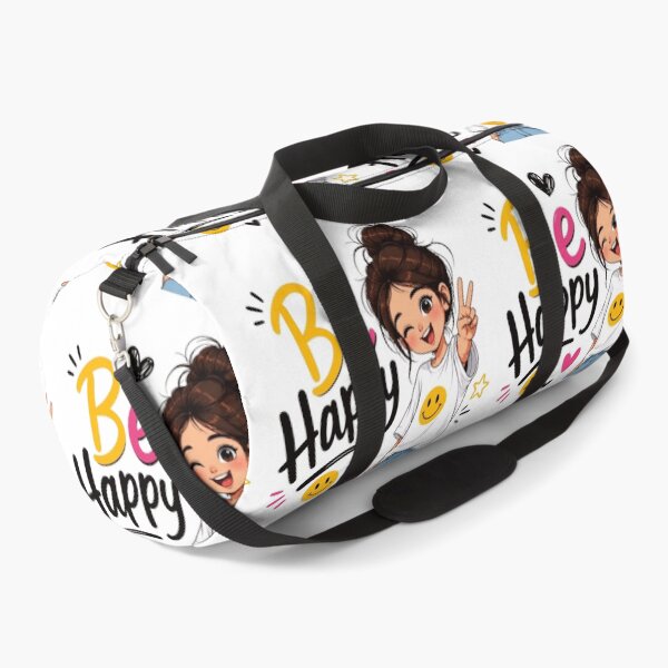 Item preview, Be Happy Cute Girl Peace Sign - Positive Vibes Smiley designed and sold by WantStyleyou.