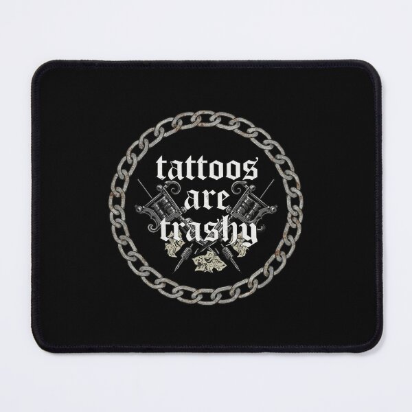 Item preview, Tattoos Are Trashy Crossed Tattoo Machines Metal Chain Circle designed and sold by Dravienart.