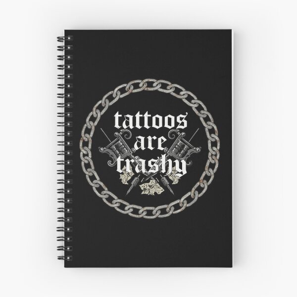 Item preview, Tattoos Are Trashy Crossed Tattoo Machines Metal Chain Circle designed and sold by Dravienart.