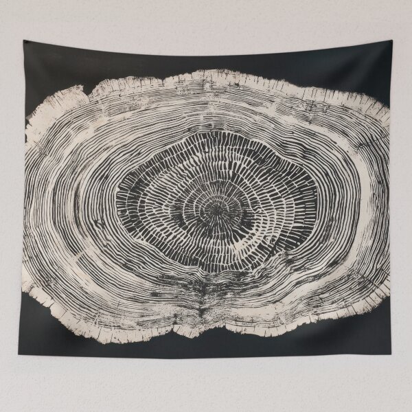 Item preview, Wood slice shows tree rings designed and sold by anytka.