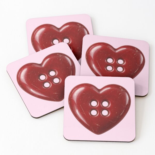 Item preview, Red Heart Button Vintage Love Aesthetic designed and sold by jianina-alondra.