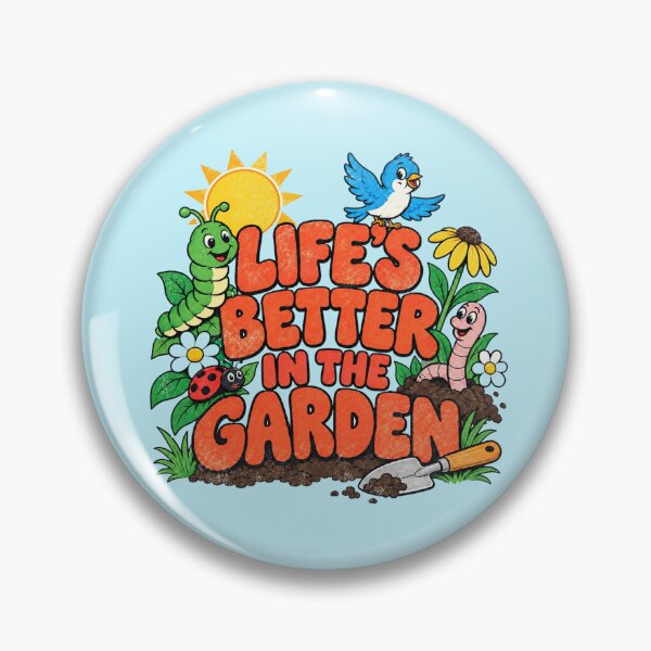 Item preview, Life’s Better in the Garden – Cute Gardening Friends designed and sold by American Fieldmark Studio.
