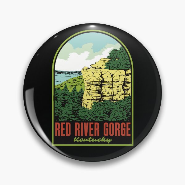Item preview, Red River Gorge Kentucky Retro Travel Illustration designed and sold by HalpinDesign.