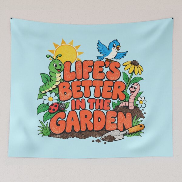 Item preview, Life’s Better in the Garden – Cute Gardening Friends designed and sold by American Fieldmark Studio.