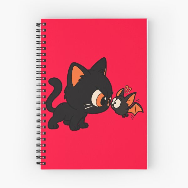 Item preview, Black Cat and Cute Halloween Bat designed and sold by MewMade.