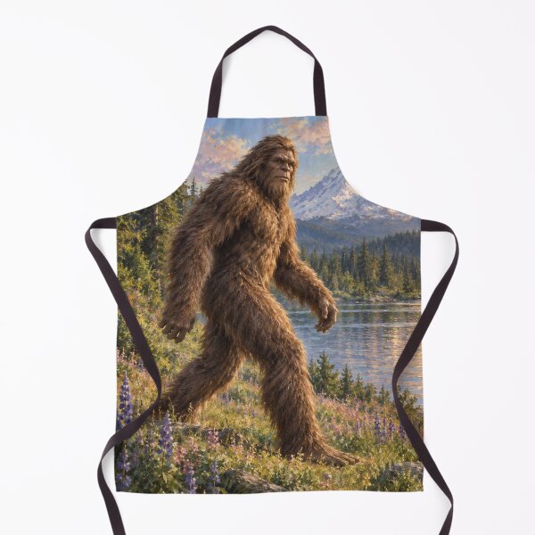 Artikelvorschau, Bigfoot am Mount Rainier – Pazifischer Nordwesten entworfen und verkauft von Swanny's Custom T-shirt and Gift Designs.