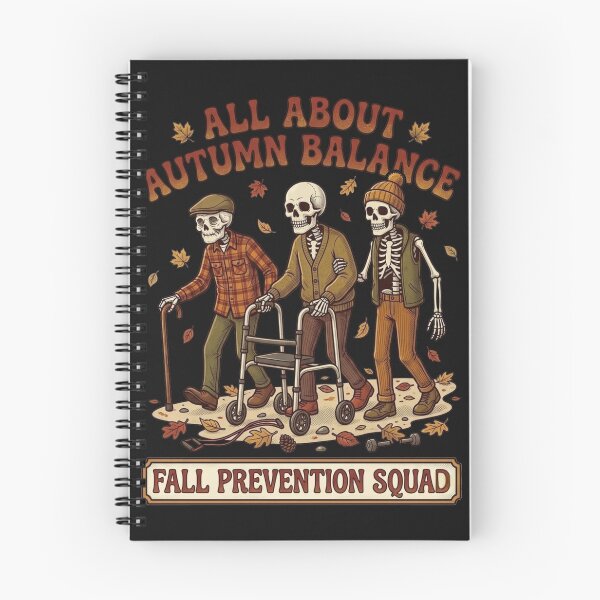 Item preview, Fall Prevention Squad - Autumn Balance PT Skeleton Humor designed and sold by designwiss.