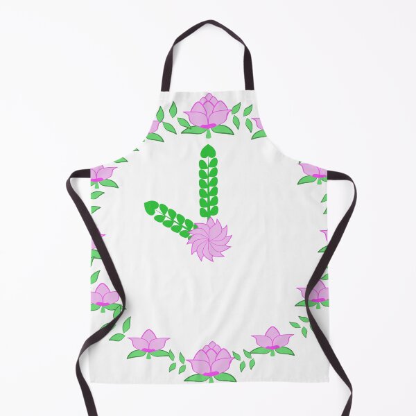Item preview, Pink Lotus Floral Frame with Green Botanical Leaves and Decorative Flowers designed and sold by Ei-Ei.