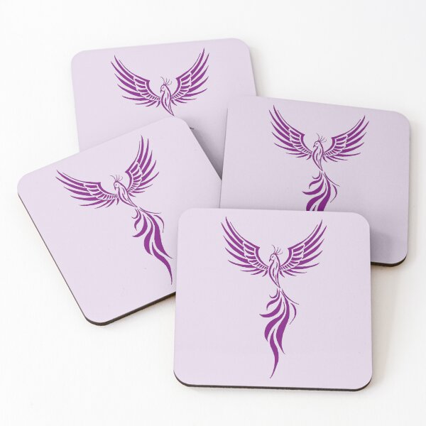 Item preview, Majestic Purple Rising Phoenix Silhouette designed and sold by URSM.