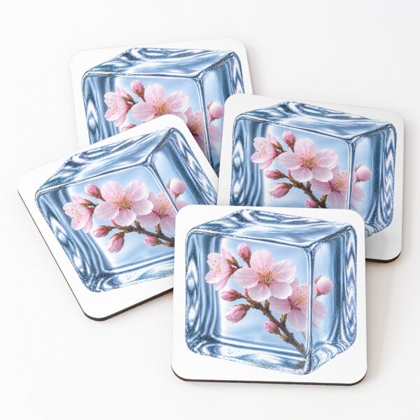 Item preview, Cherry Blossom Frozen in Ice Cube designed and sold by MichalHau.