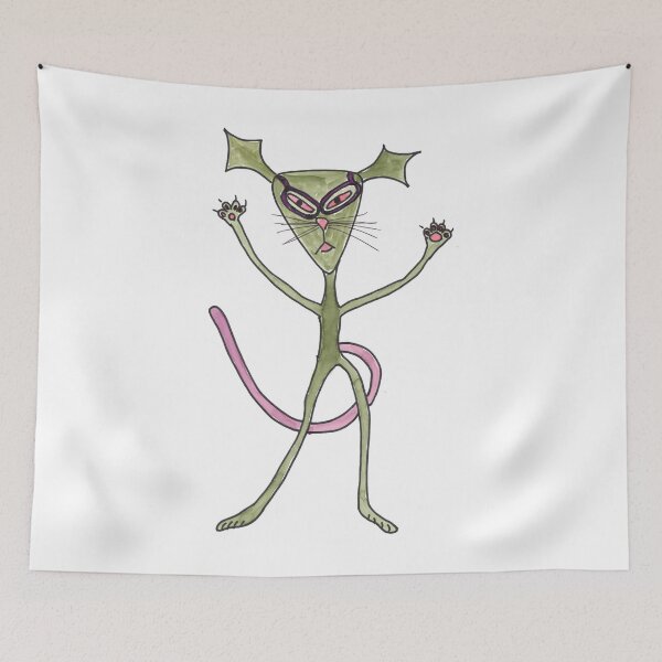Item preview, Alien Nerd Cat designed and sold by Anke‘s Bazaar.