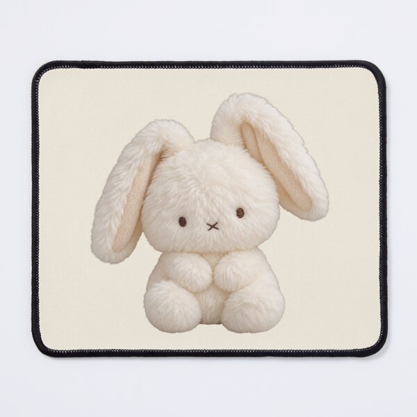 Item preview, Cute White Bunny Plush Kawaii Aesthetic designed and sold by jianina-alondra.