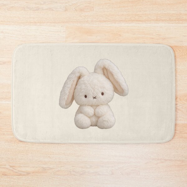 Item preview, Cute White Bunny Plush Kawaii Aesthetic designed and sold by jianina-alondra.