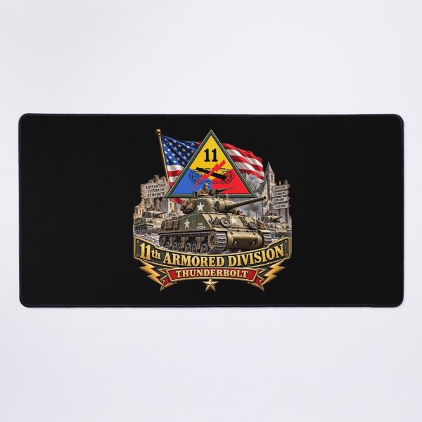 Item preview, 11th Armored Division - Thunderbolt - WWII - 3D Enhanced X 300 designed and sold by Military Insignia Products.
