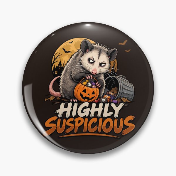 Item preview, Highly Suspicious Halloween Opossum Pumpkin Candy designed and sold by Infinitee8hirts.