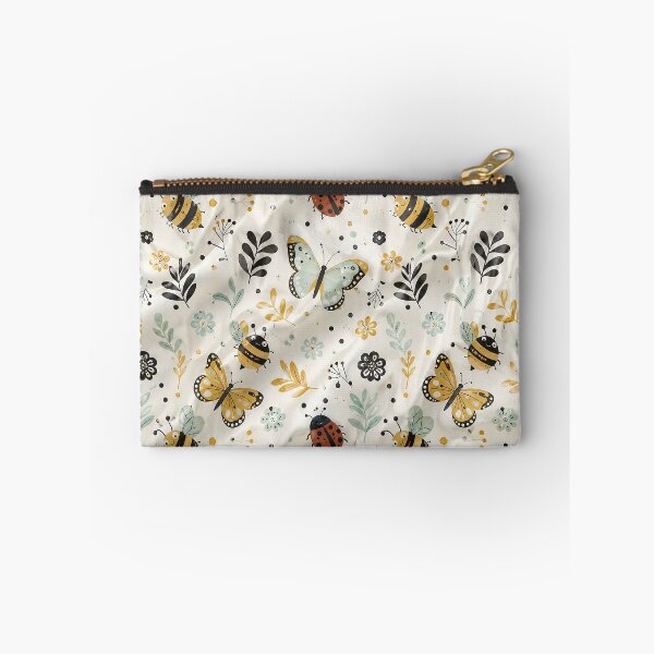 Item preview, Cute Spring Insects Seamless Pattern Vector Design - Butterflies, Bees, and Ladybugs Fabric Print designed and sold by Nubian Style.