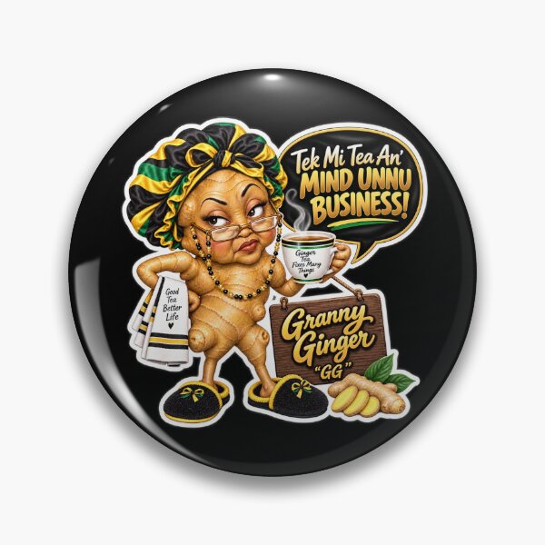Item preview, Granny Ginger Jamaican Food Character designed and sold by keenikai.