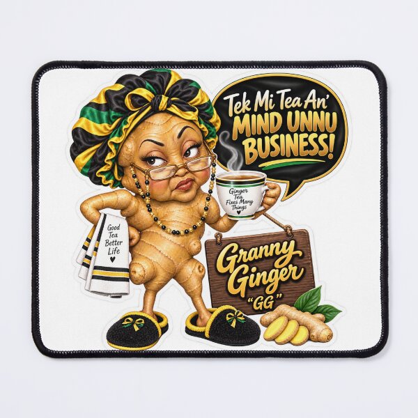 Item preview, Granny Ginger Jamaican Food Character designed and sold by keenikai.