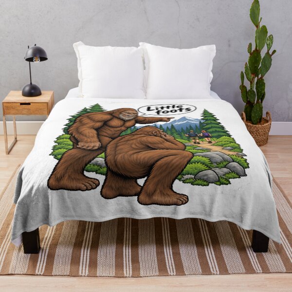 Item preview, Bigfoot Little Foots Hiker Encounter Forest Humor designed and sold by Artmares.