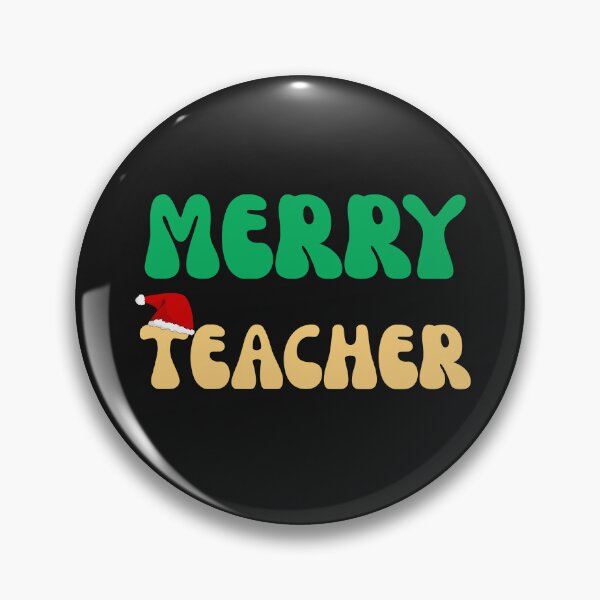 Item preview, Groovy Merry Teacher Retro Christmas Santa Hat designed and sold by mumchaosdesigns.