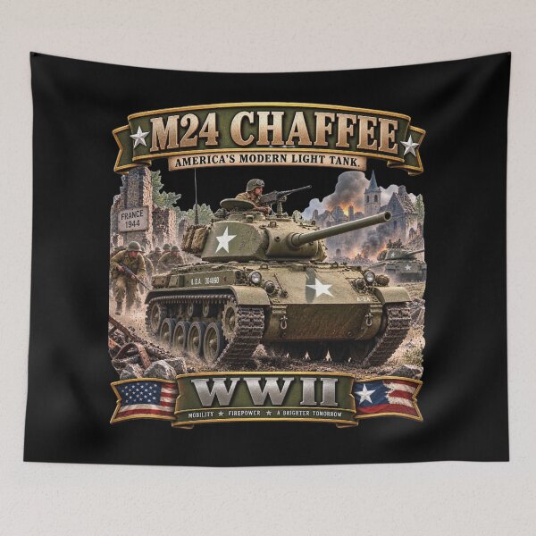 Item preview, M24 Chaffee - Modern Light Tank  - World War II - 3D - Enhanced0 designed and sold by Military Insignia Products.