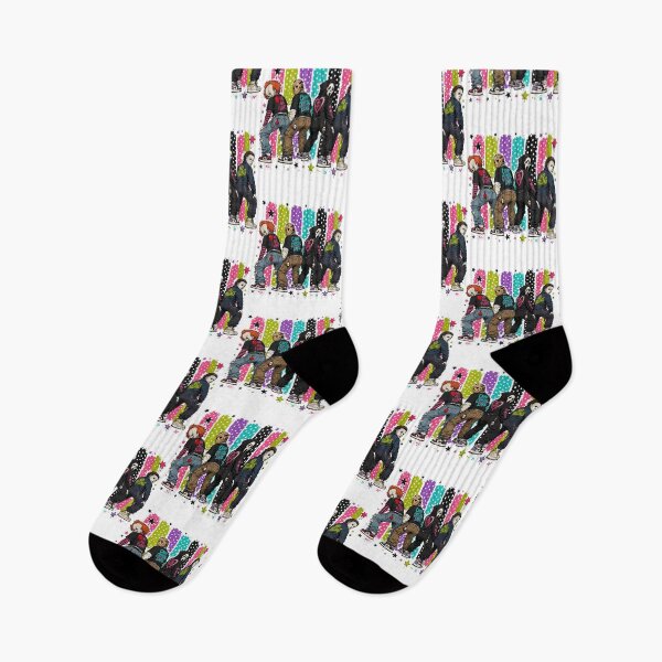 Item preview, Twerk or Treat Punk Slasher Squad Horror Characters Preppy Stripes Graphic designed and sold by OddPopARt.