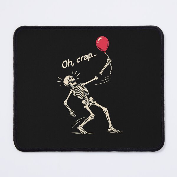 Item preview, Oh Crap Skeleton Lost Balloon Broken Arm Dark Humor Creepy Halloween designed and sold by alenaz.