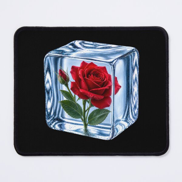 Item preview, Red Rose Frozen in Ice Cube designed and sold by MichalHau.