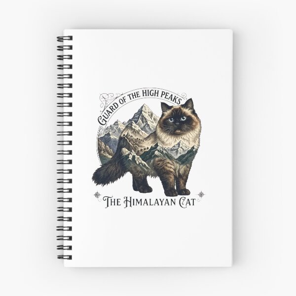 Item preview, Guard of the High Peaks Himalayan Cat Mountain Art designed and sold by GiaoCalonas.