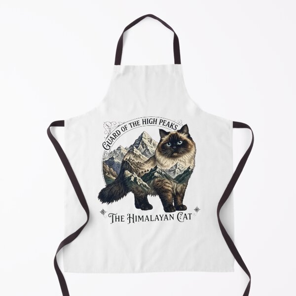 Item preview, Guard of the High Peaks Himalayan Cat Mountain Art designed and sold by GiaoCalonas.