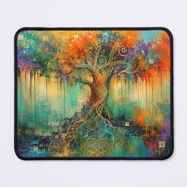 Item preview, Roots of Radiance - Celtic Tree of Life Abstract Art designed and sold by Joey Santiago.