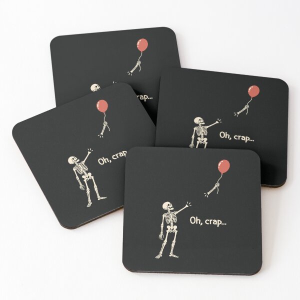 Item preview, Skeleton Lost Balloon Dark Humor Halloween Funny designed and sold by alenaz.