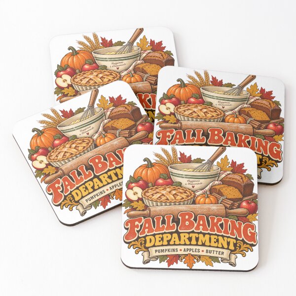 Item preview, Fall Baking Department Vintage Autumn Baker Design designed and sold by Golden Era Studio.