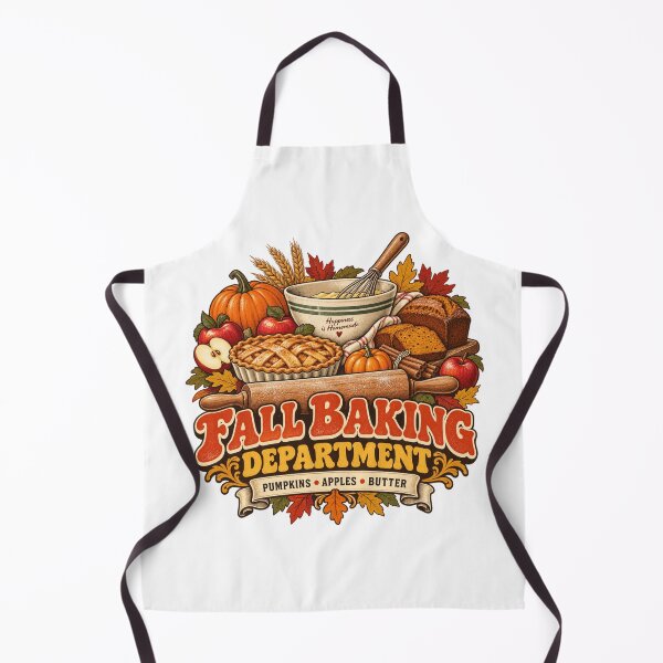 Item preview, Fall Baking Department Vintage Autumn Baker Design designed and sold by Golden Era Studio.
