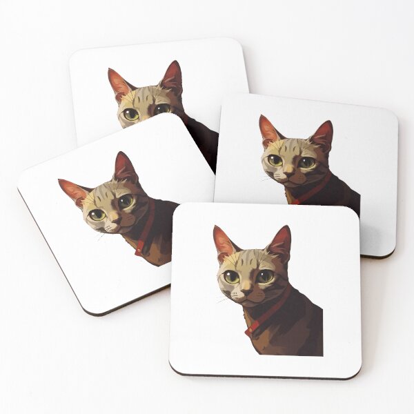 Item preview, Tabby Cat Portrait with Red Collar designed and sold by GiaoCalonas.