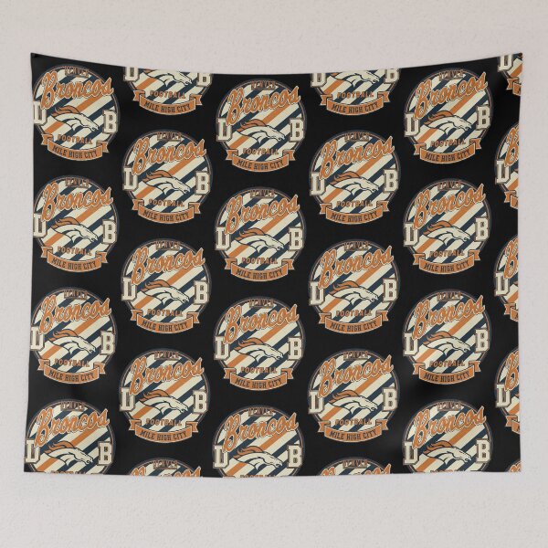 Item preview, Denver Broncos Mile High City Diagonal Stripes Circular designed and sold by Dravienart.