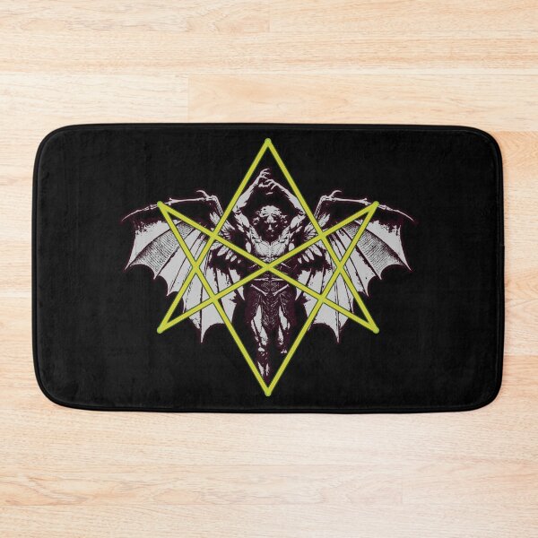 Item preview, Unicursal Hexagram Over Winged Demon designed and sold by weirdove.
