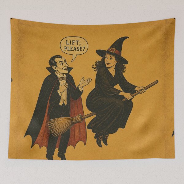 Item preview, Vintage Vampire Witch Art designed and sold by HELLO TIGER.