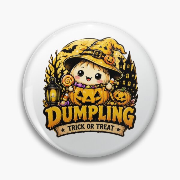 Item preview, Halloween yellow dumpling  designed and sold by JonysCreativeDesigns.