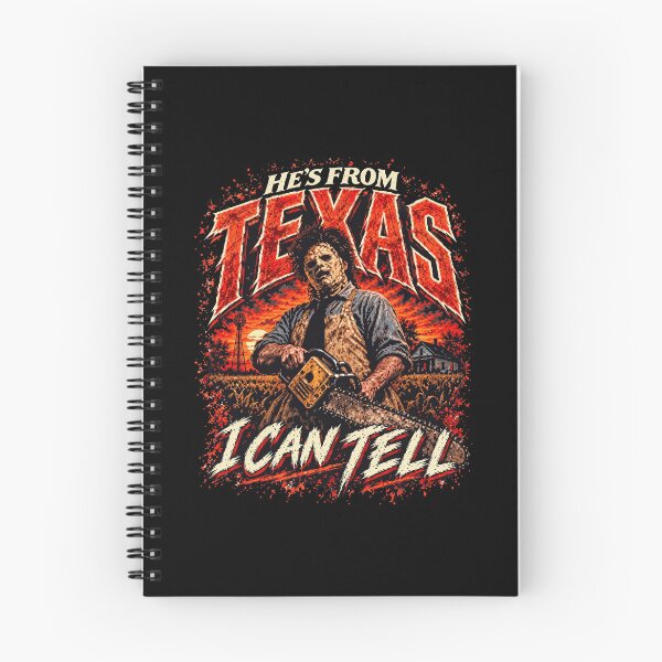 Item preview, He's From Texas I Can Tell Chainsaw Horror designed and sold by OddPopARt.