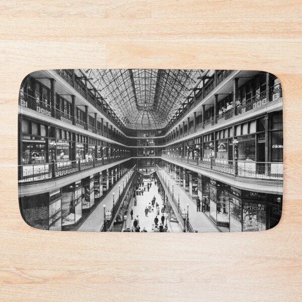 Item preview, 1910 The Arcade, Cleveland, Ohio interior vintage black and white photograph designed and sold by Astrid Arkhangelsky.