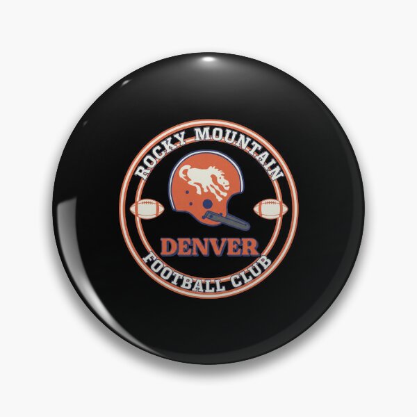 Item preview, Rocky Mountain Denver Football Club Vintage Helmet Badge designed and sold by Dravienart.