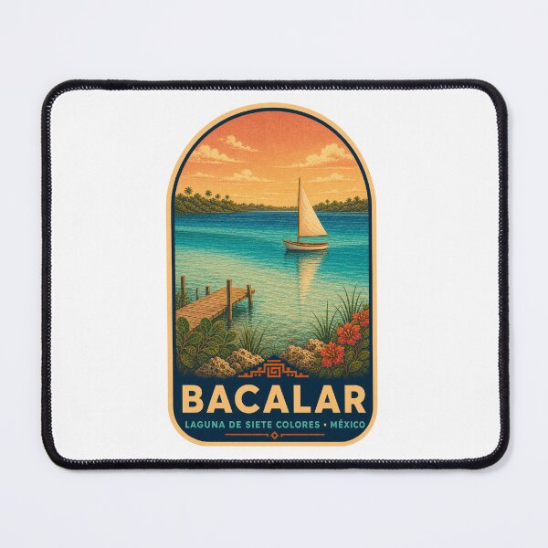 Item preview, Bacalar Lagoon Seven Colors Mexico designed and sold by BeachWhisper.