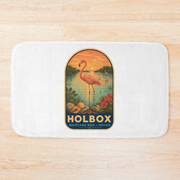 Item preview, Holbox Flamingos Quintana Roo Mexico designed and sold by BeachWhisper.