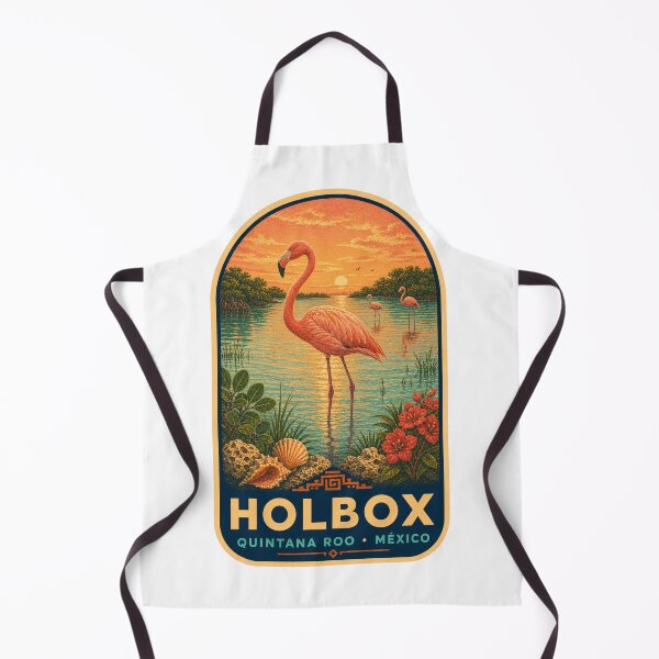 Item preview, Holbox Flamingos Quintana Roo Mexico designed and sold by BeachWhisper.