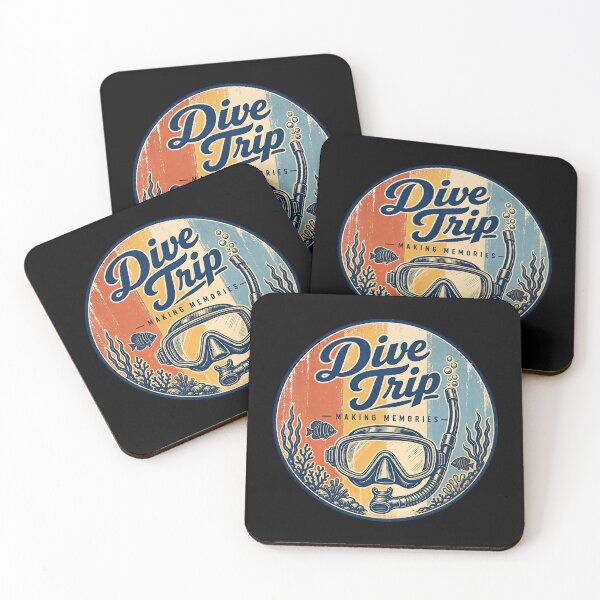 Item preview, Dive Trip Vintage Travel Badge Design designed and sold by MOCH- ART.