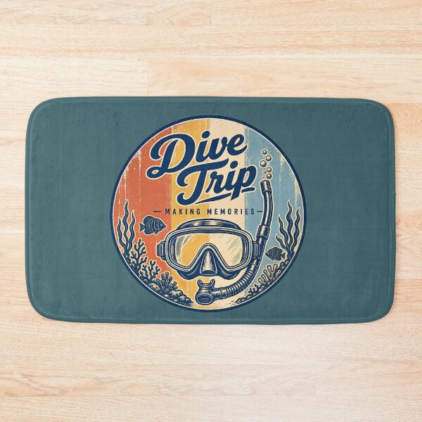 Item preview, Dive Trip Vintage Travel Badge Design designed and sold by MOCH- ART.