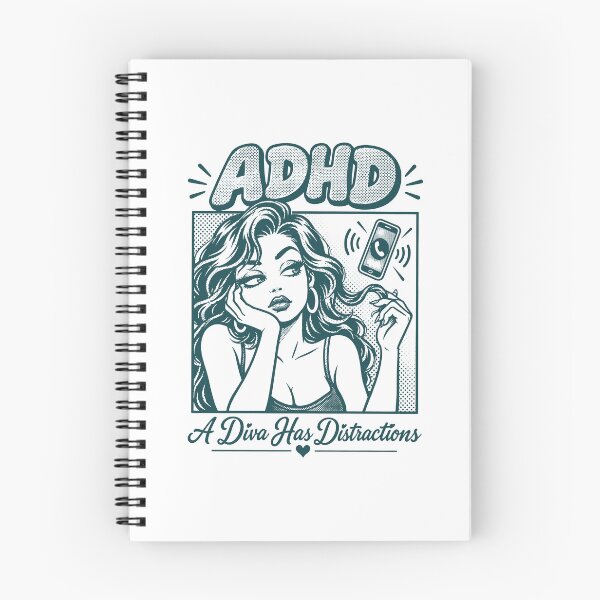 Artikelvorschau, ADHS – Eine Diva lässt sich leicht ablenken – Lustiger ADHS-Diva-Humor entworfen und verkauft von OddPopARt.
