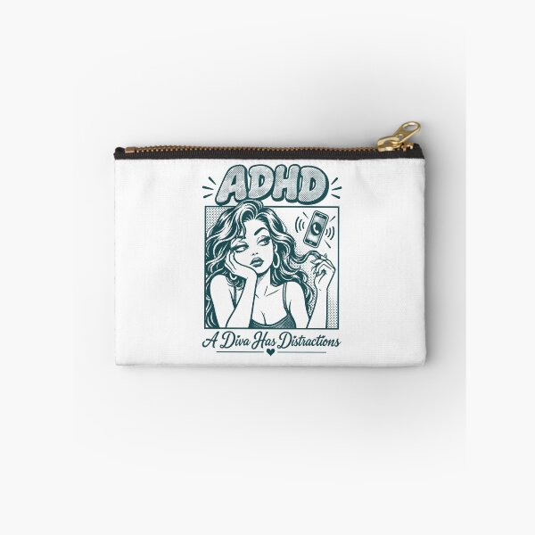 Item preview, ADHD A Diva Has Distractions Funny ADHD Diva Humor designed and sold by OddPopARt.