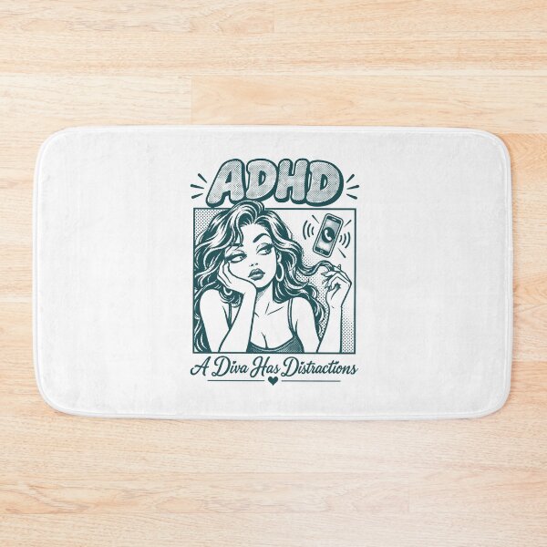 Item preview, ADHD A Diva Has Distractions Funny ADHD Diva Humor designed and sold by OddPopARt.